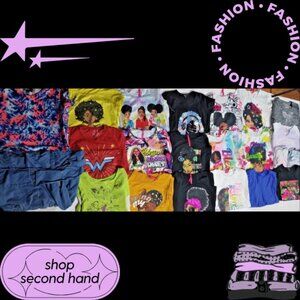 Girls Clothing Bundle 22pc | Size 10–16 | Dresses, Shirts, Shorts | Pre-owned